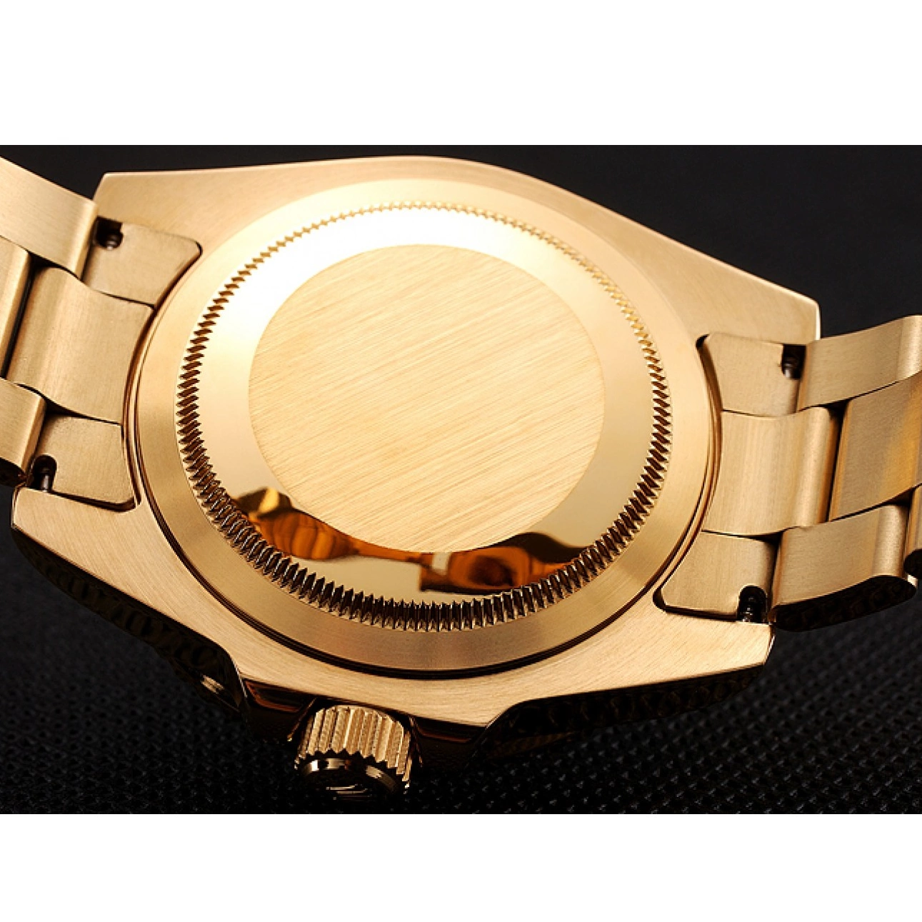 Aaa replica watch Rolex And Stone Bracelet GMT Gold Master Green Swiss Set II Dial 1453748 Case Bezel 0528